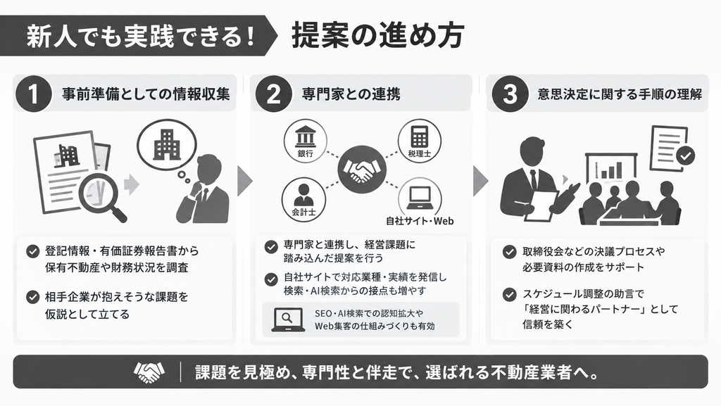 新人でも実践できる!提案の進め方