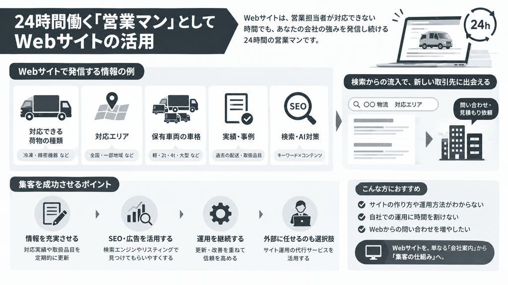 24時間働く「営業マン」としてWebサイトの活用