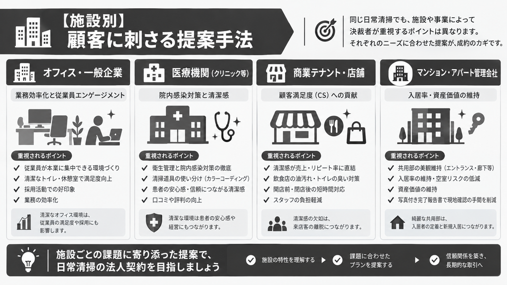 【施設別】顧客に刺さる提案手法