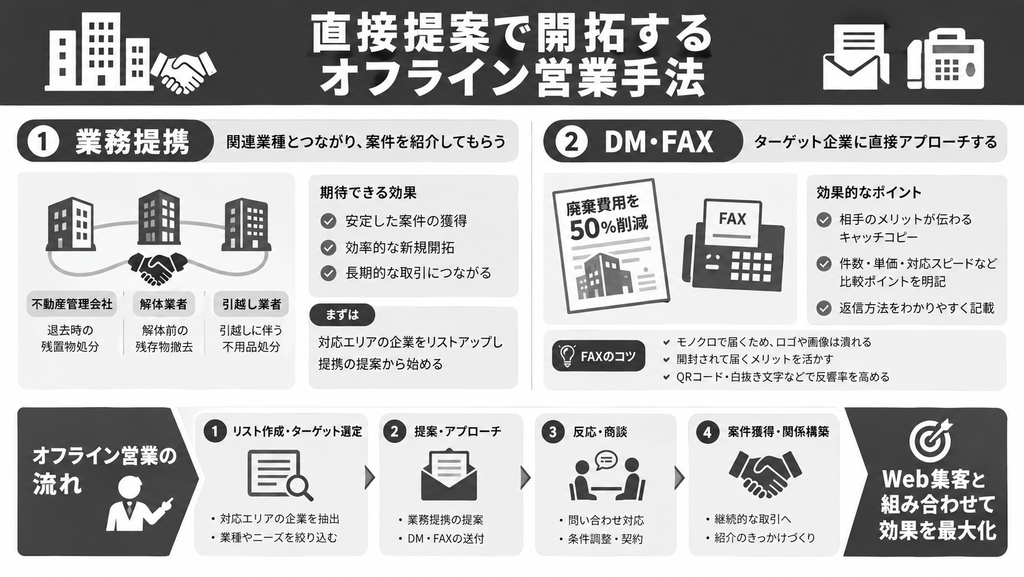直接提案で開拓するオフライン営業手法