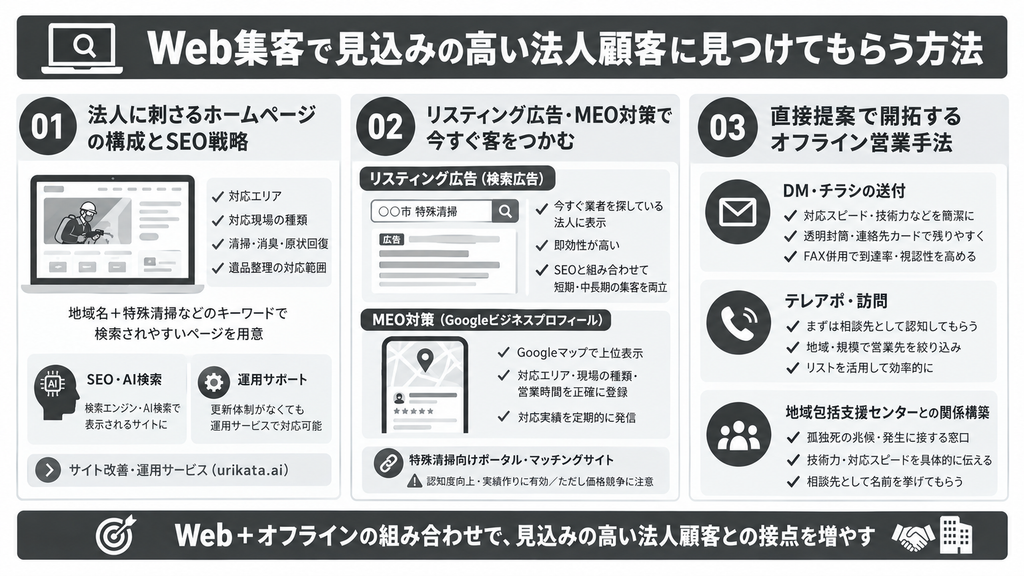 Web集客で法人顧客に見つけてもらう方法