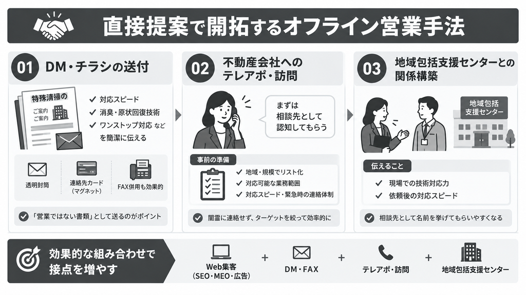 直接提案で開拓するオフライン営業手法