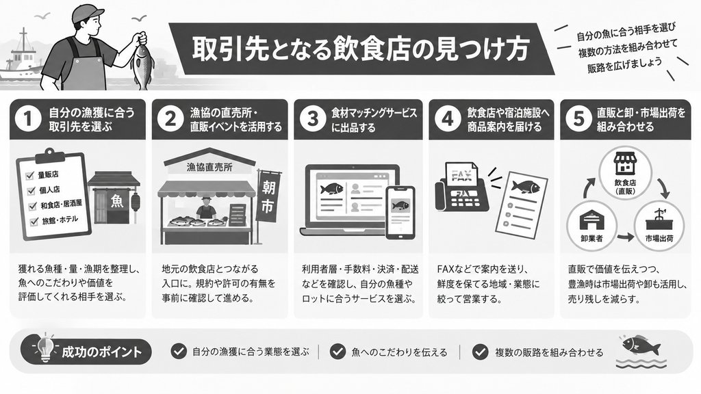 取引先となる飲食店の見つけ方