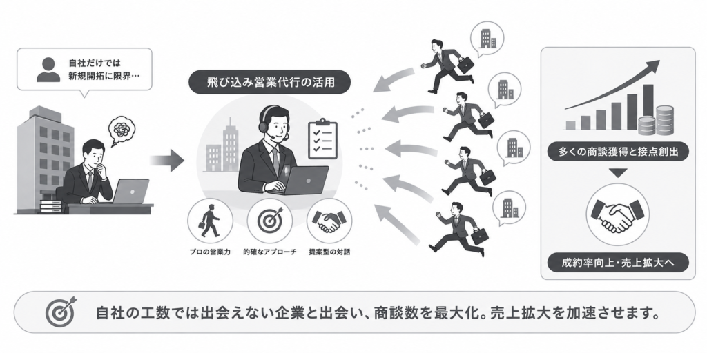 専門商材も売れる!飛び込み営業代行のおすすめ会社と活用術とは