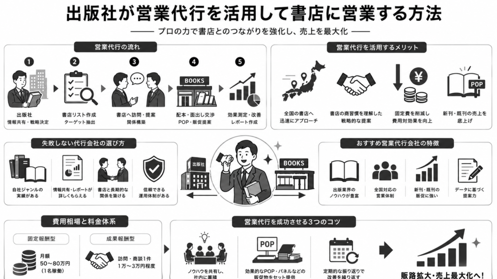 出版社向け営業代行の選び方とは?書店営業に強いおすすめ会社も紹介!