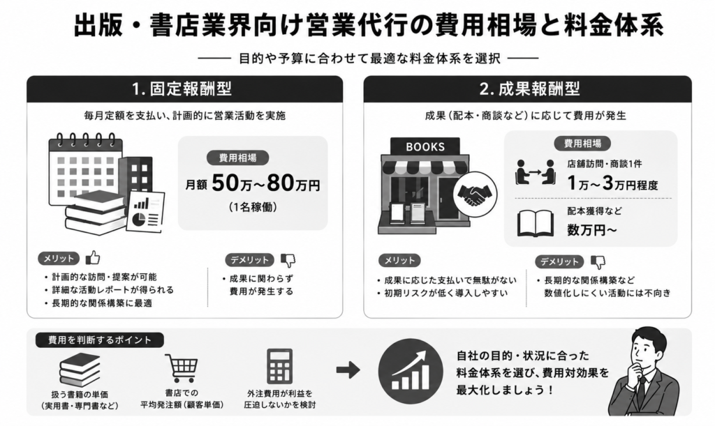 出版社向け営業代行の費用相場と料金体系