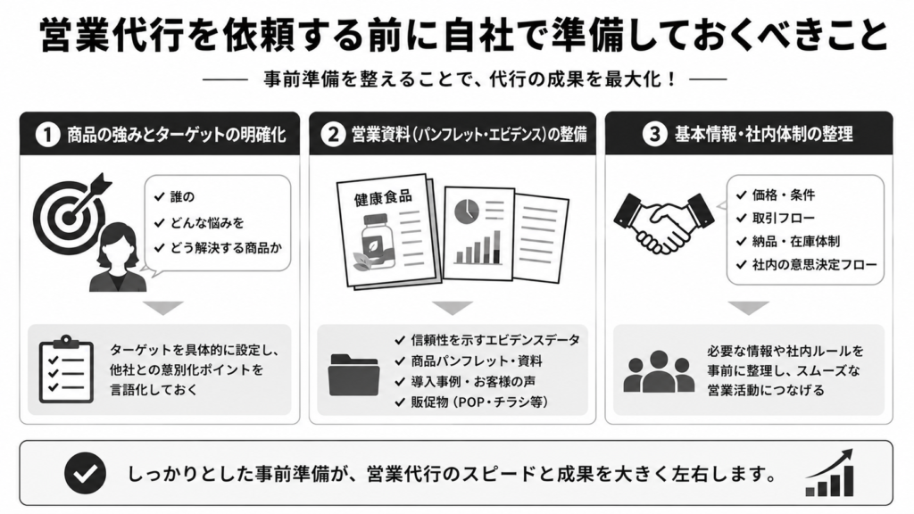 営業代行を依頼する前に自社で準備しておくべきこと