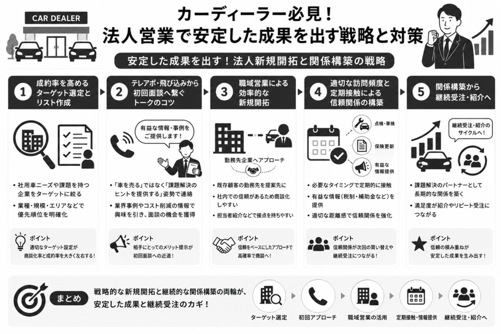 安定した成果を出す!法人新規開拓と関係構築の戦略