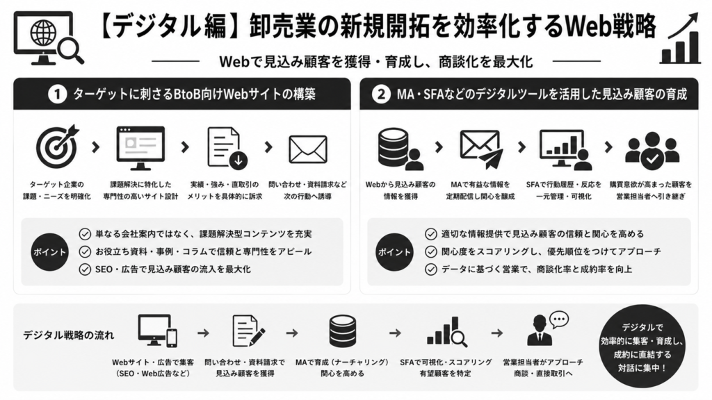 【デジタル編】卸売業の新規開拓を効率化するWeb戦略