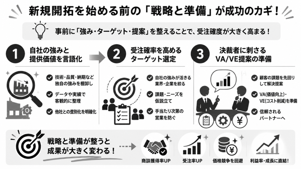 新規開拓を始める前の「戦略と準備」
