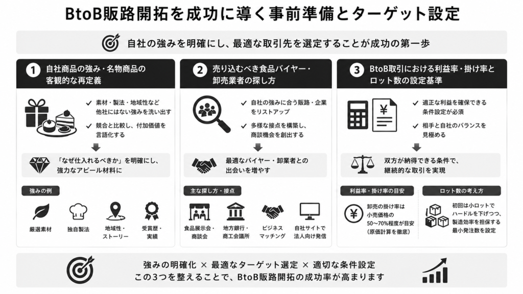 BtoB販路開拓を成功に導く事前準備とターゲット設定