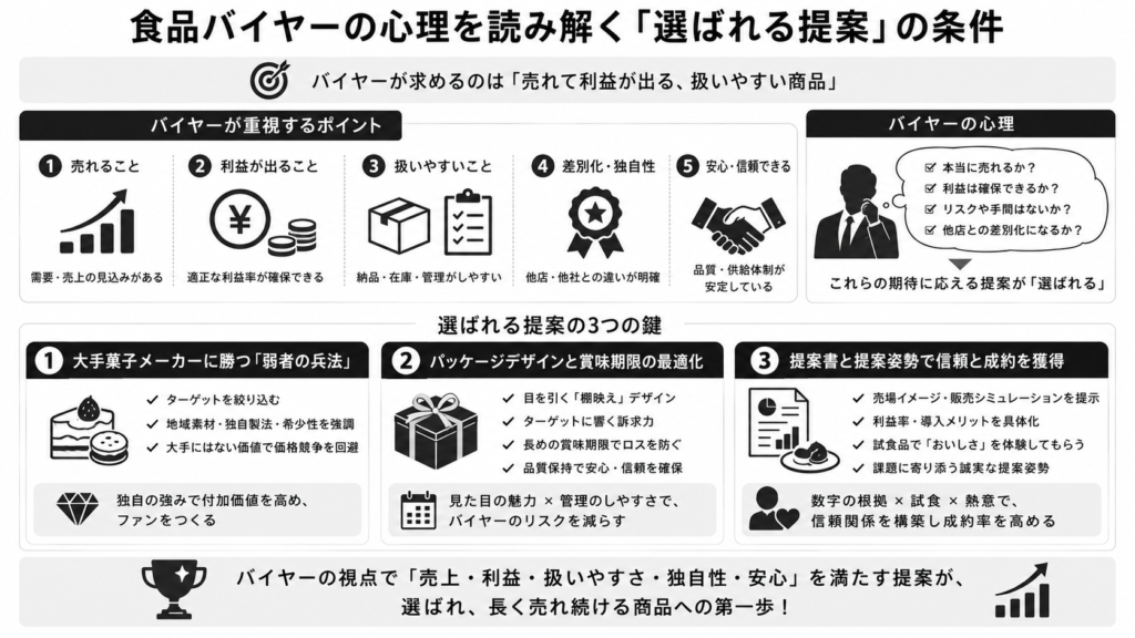 食品バイヤーの心理を読み解く「選ばれる提案」の条件