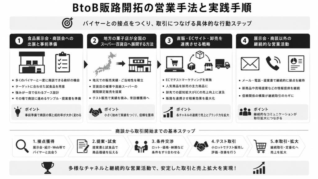 BtoB販路開拓の営業手法と実践手順