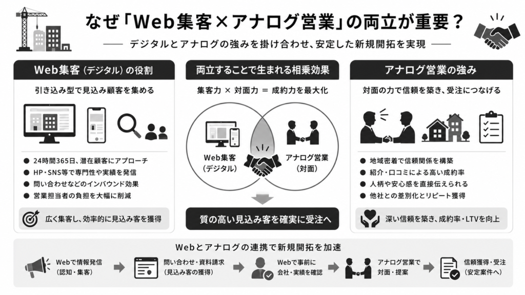 なぜ「Web集客×アナログ営業」の両立が重要？