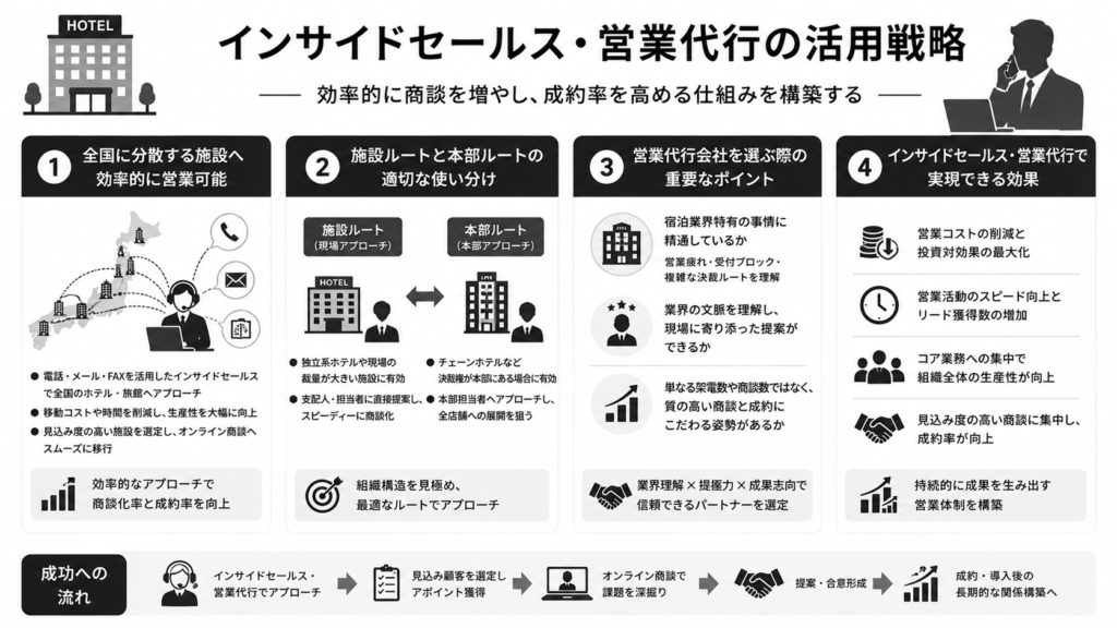 インサイドセールス・営業代行の活用戦略