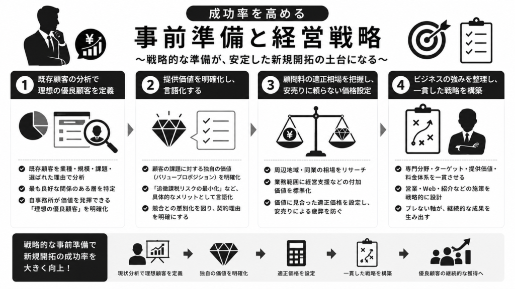 成功率を高める事前準備と経営戦略