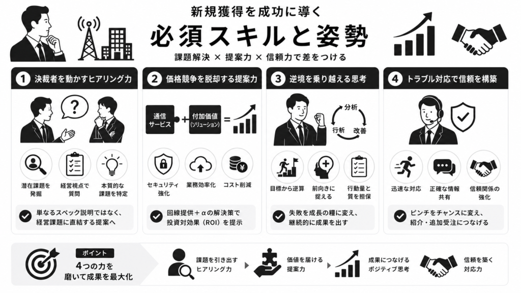 新規獲得を成功に導く必須スキルと姿勢