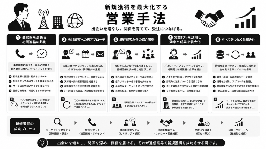 新規獲得を最大化する営業手法