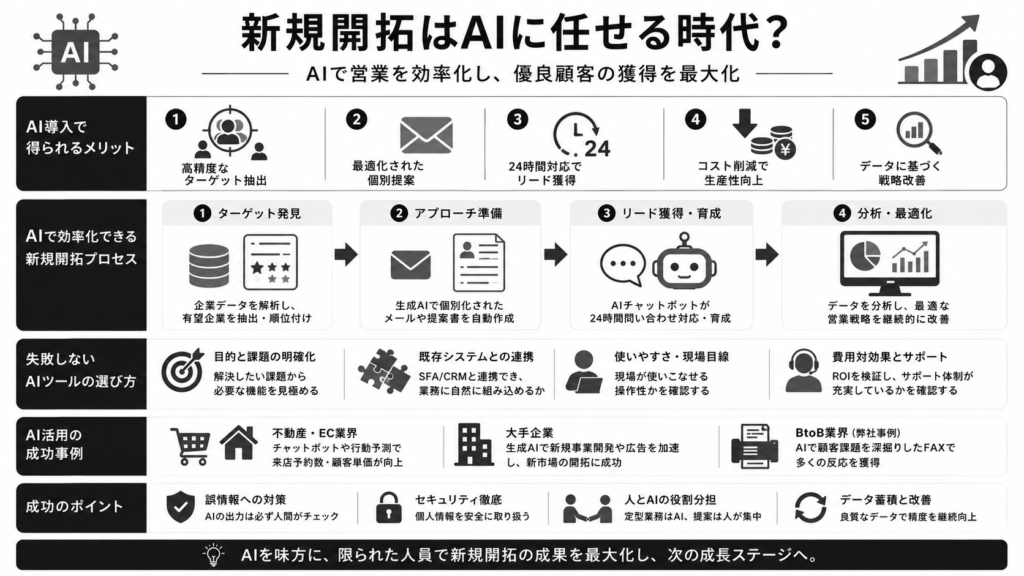 新規開拓はAIに任せる時代？成功企業に学ぶ効率的な顧客獲得法