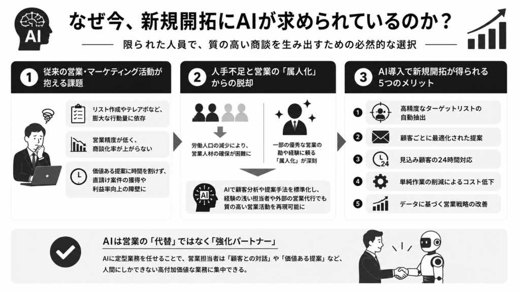 なぜ今、新規開拓にAIが求められているのか？