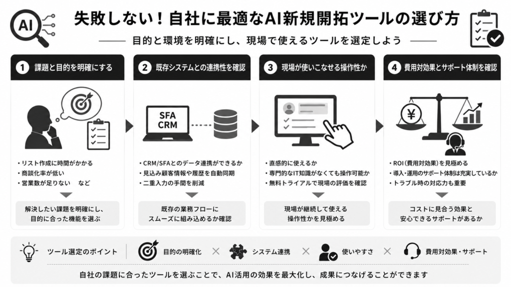 失敗しない！自社に最適なAI新規開拓ツールの選び方
