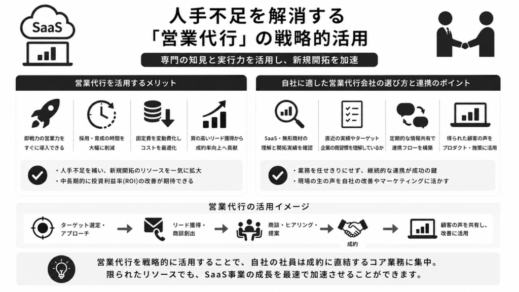 人手不足を解消する「営業代行」の戦略的活用