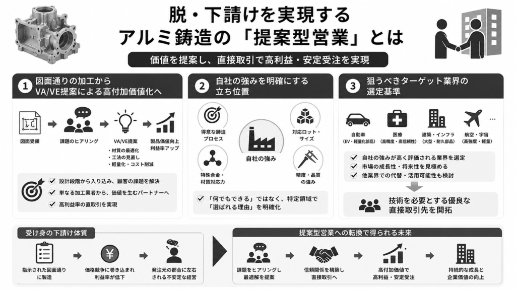 脱・下請けを実現するアルミ鋳造の「提案型営業」とは