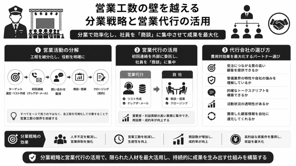 営業工数の壁を越える分業戦略と営業代行の活用