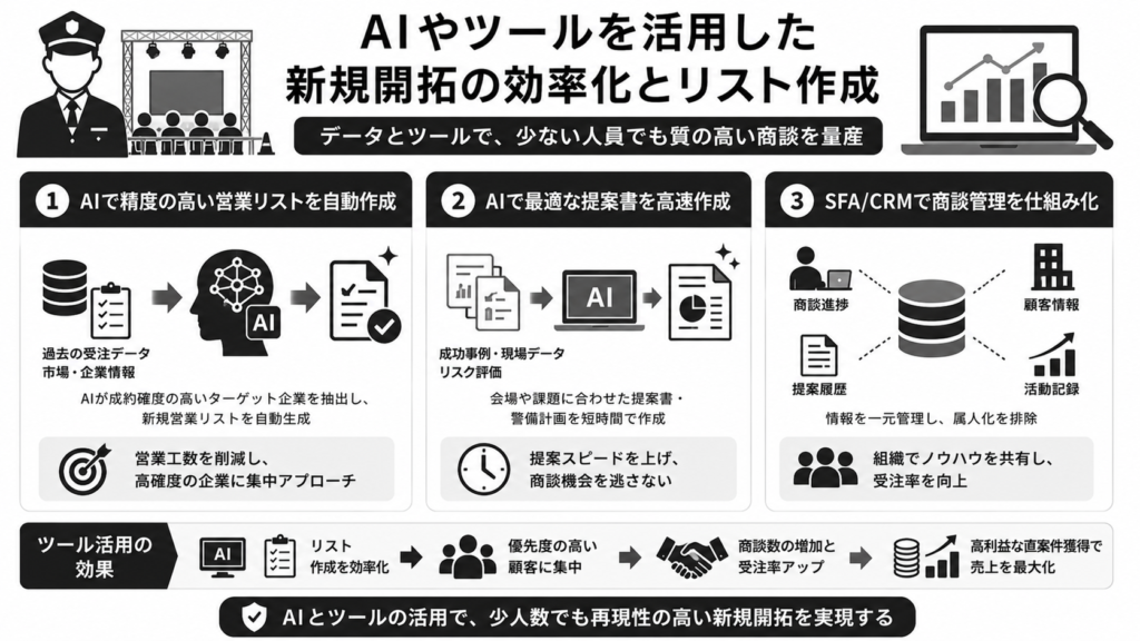 AIやツールを活用した新規開拓の効率化とリスト作成