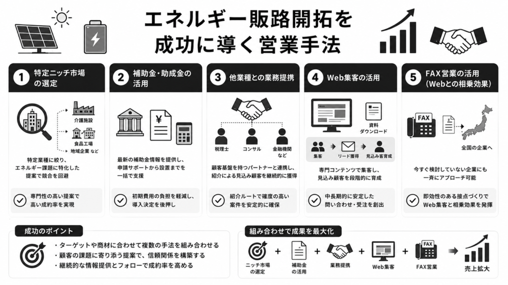 エネルギー販路開拓を成功に導く営業手法