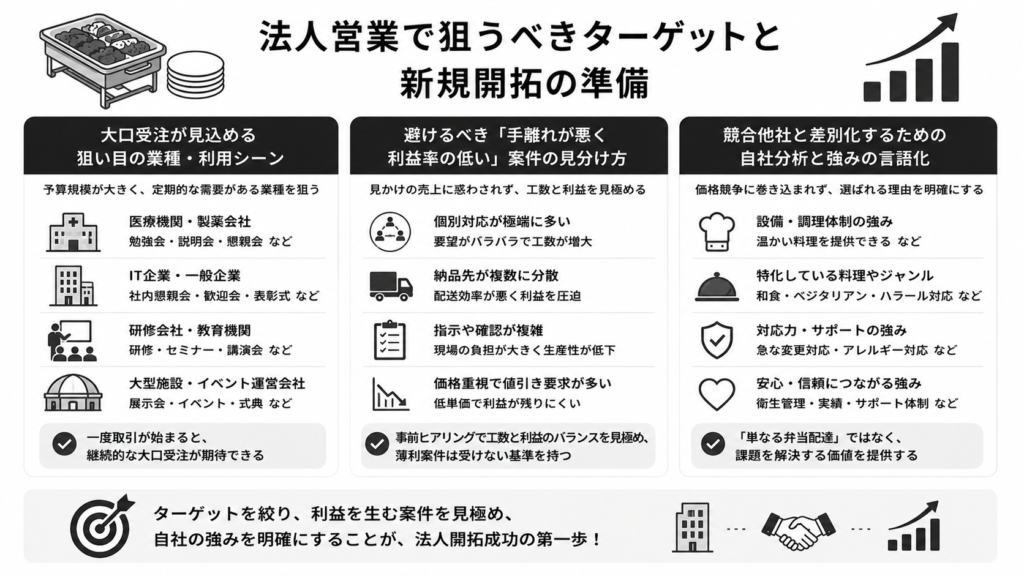 法人営業で狙うべきターゲットと新規開拓の準備