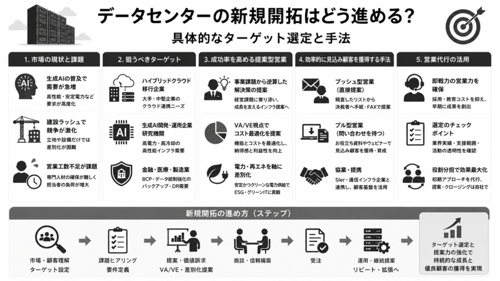 データセンターが新規開拓で狙うべきターゲット