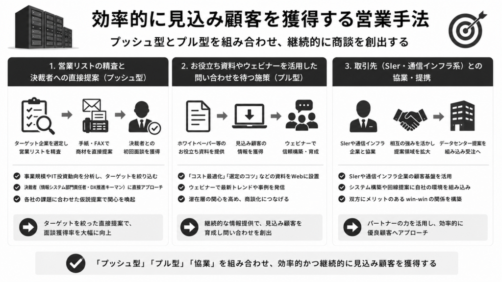 効率的に見込み顧客を獲得する営業手法