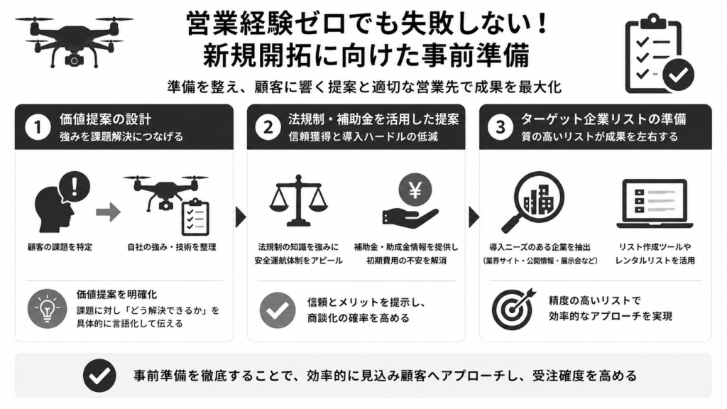 営業経験ゼロでも失敗しない!新規開拓に向けた事前準備
