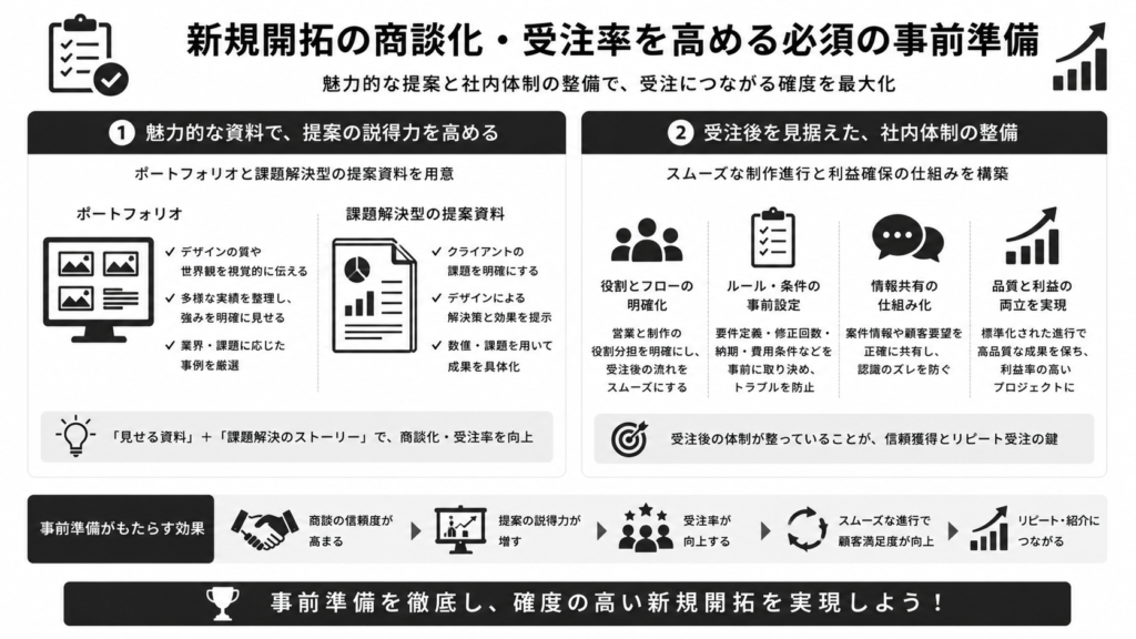 新規開拓の商談化・受注率を高める必須の事前準備