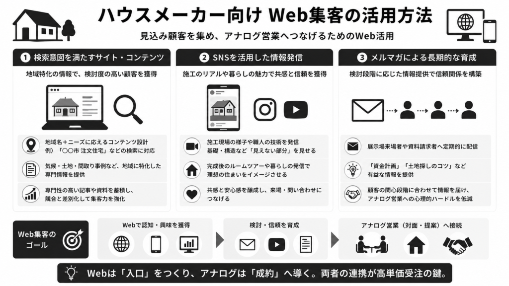 ハウスメーカー向けWeb集客の活用方法