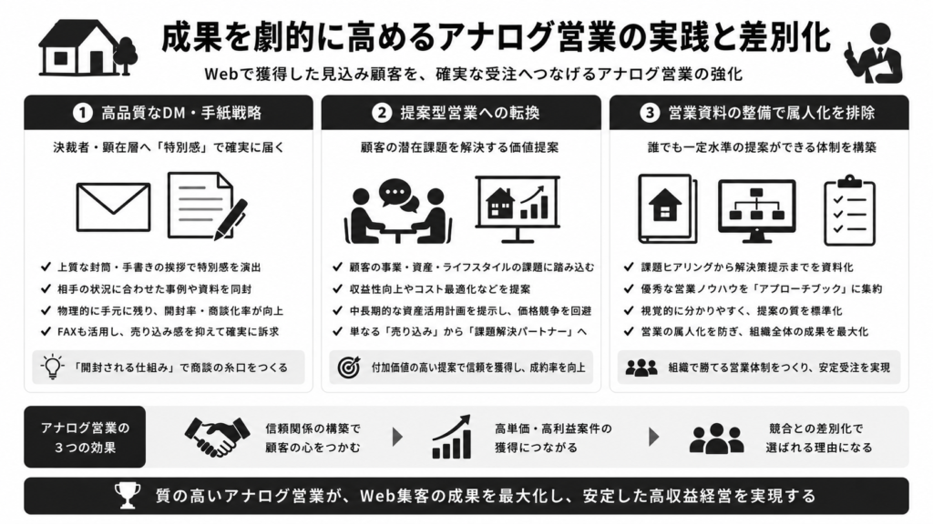 成果を劇的に高めるアナログ営業の実践と差別化