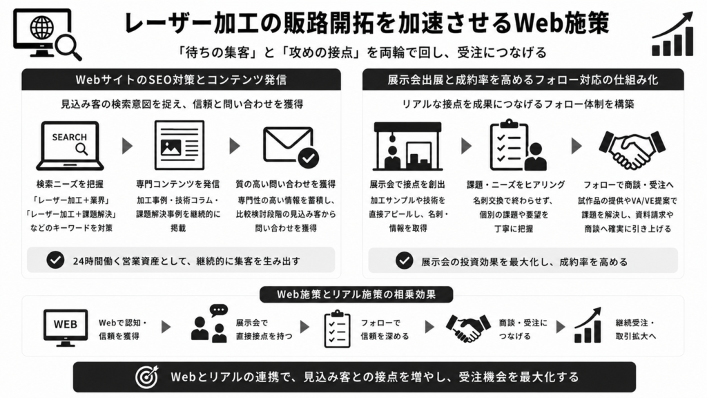 レーザー加工の販路開拓を加速させるWeb施策