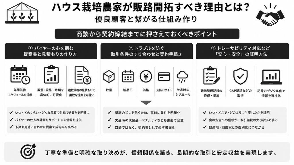 商談から契約締結までに押さえておくべきポイント