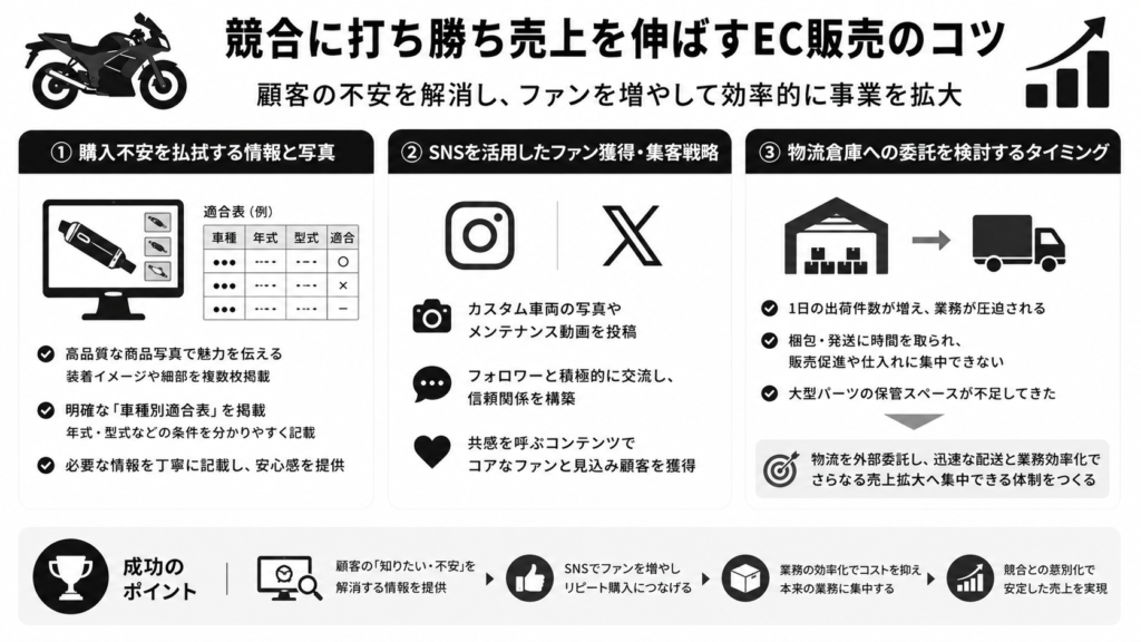 競合に打ち勝ち売上を伸ばすEC販売のコツ