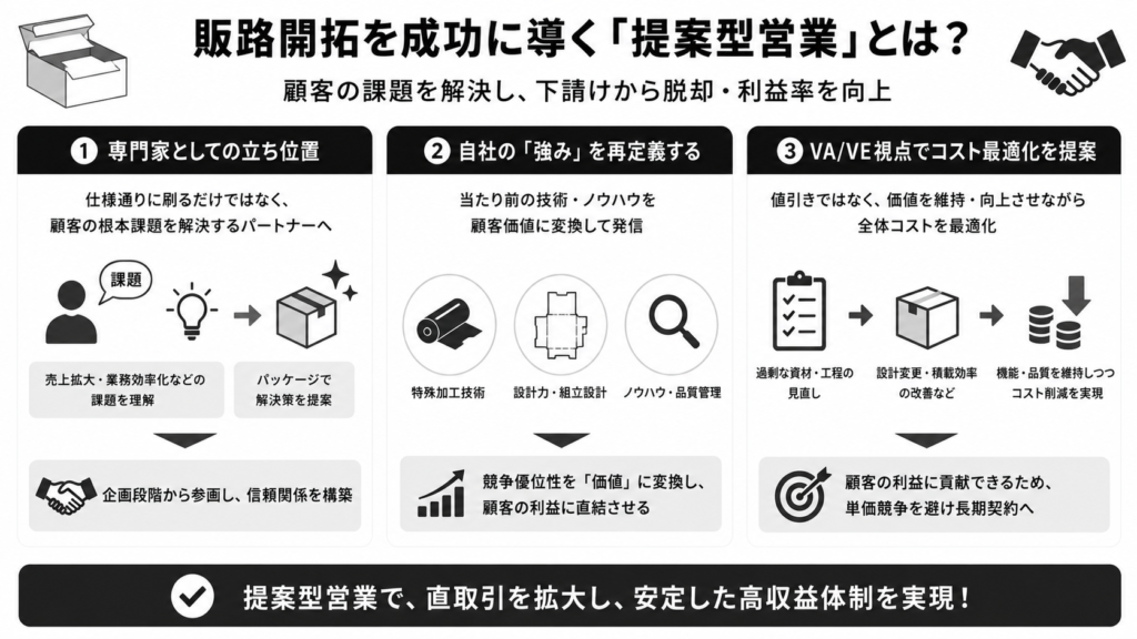 販路開拓を成功に導く「提案型営業」とは？