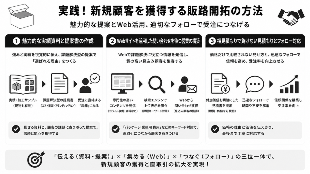 実践！新規顧客を獲得する販路開拓の方法