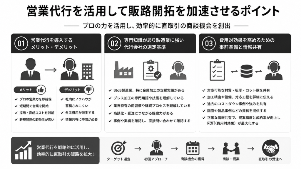 営業代行を活用して販路開拓を加速させるポイント