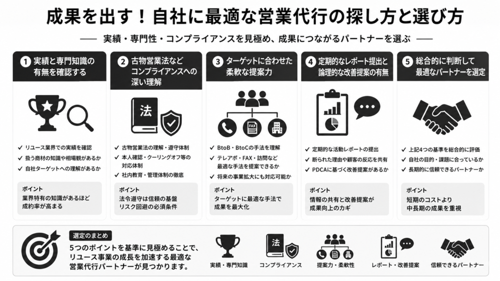 成果を出す!自社に最適な営業代行の探し方と選び方