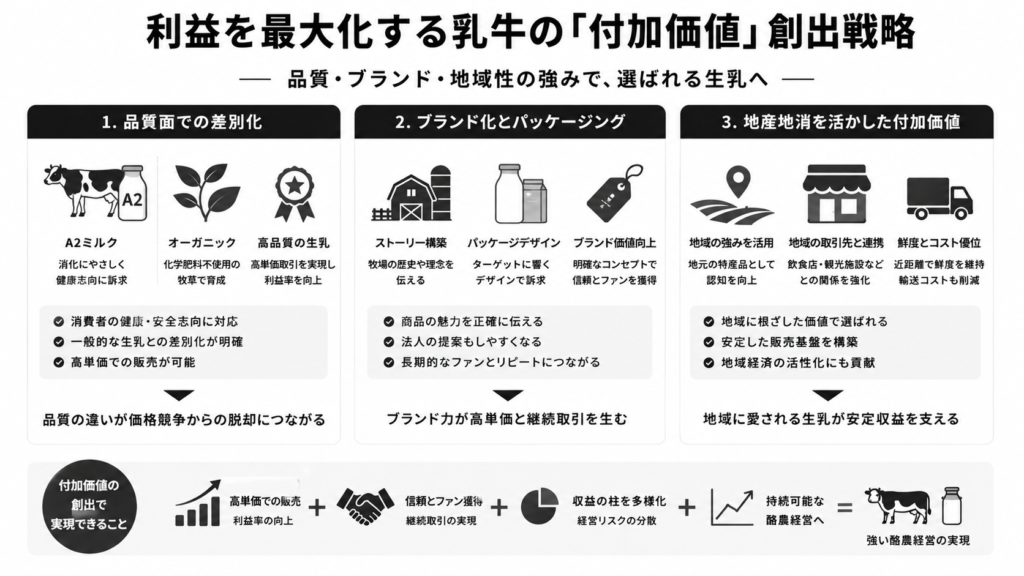 利益を最大化する乳牛の「付加価値」創出戦略