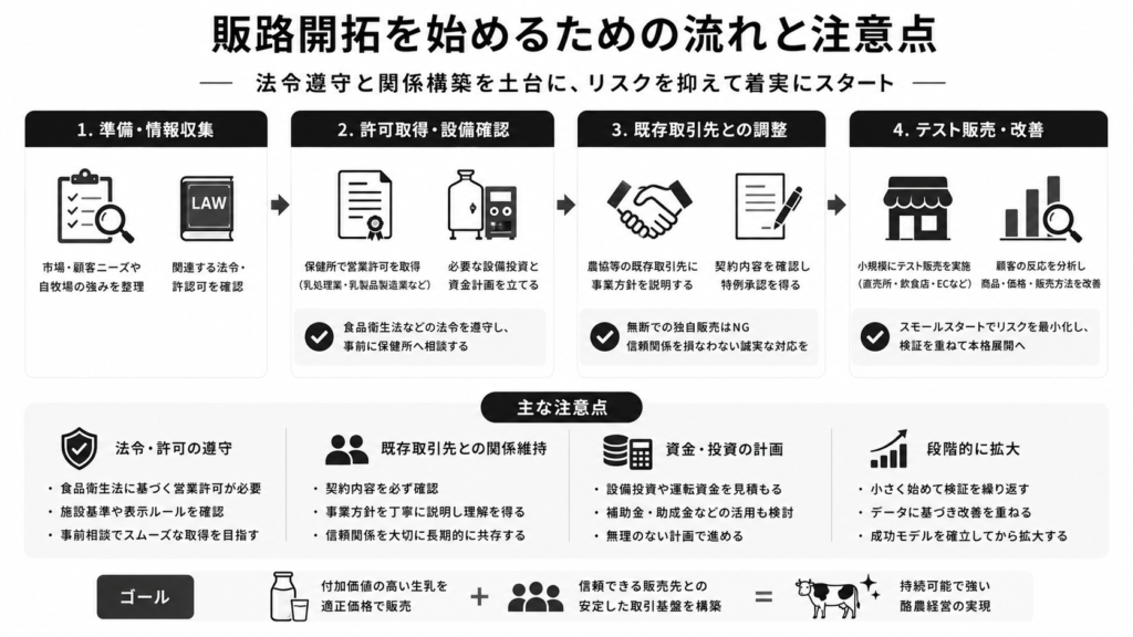 販路開拓を始めるための流れと注意点