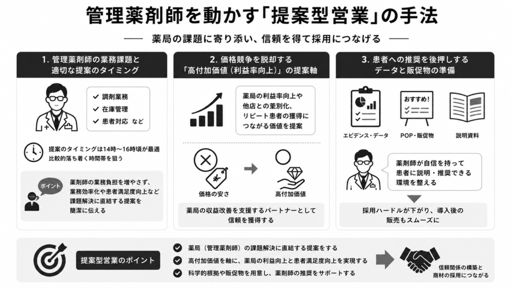 管理薬剤師を動かす「提案型営業」の手法