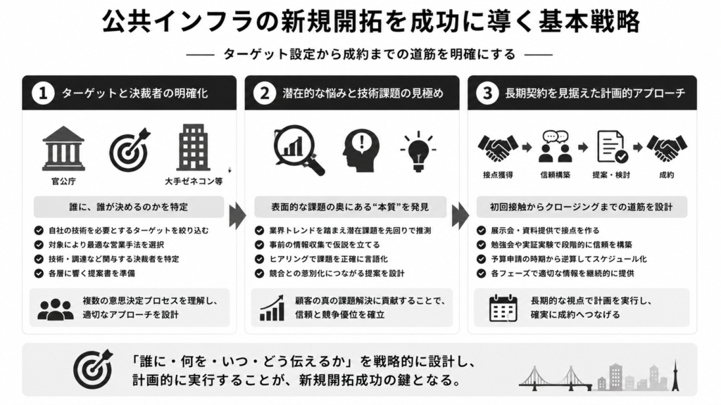 公共インフラの新規開拓を成功に導く基本戦略