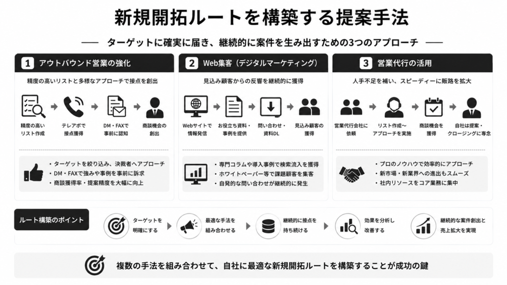 新規開拓ルートを構築する提案手法