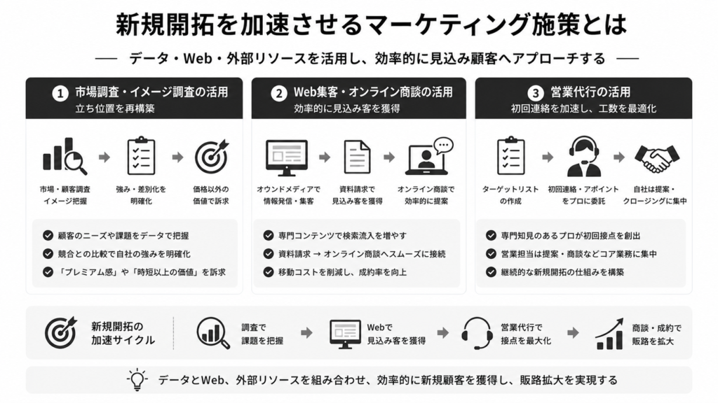 新規開拓を加速させるマーケティング施策とは